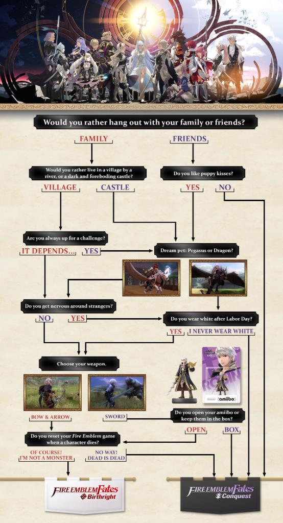 Fire Emblem Fates: Flow Chart of Choice