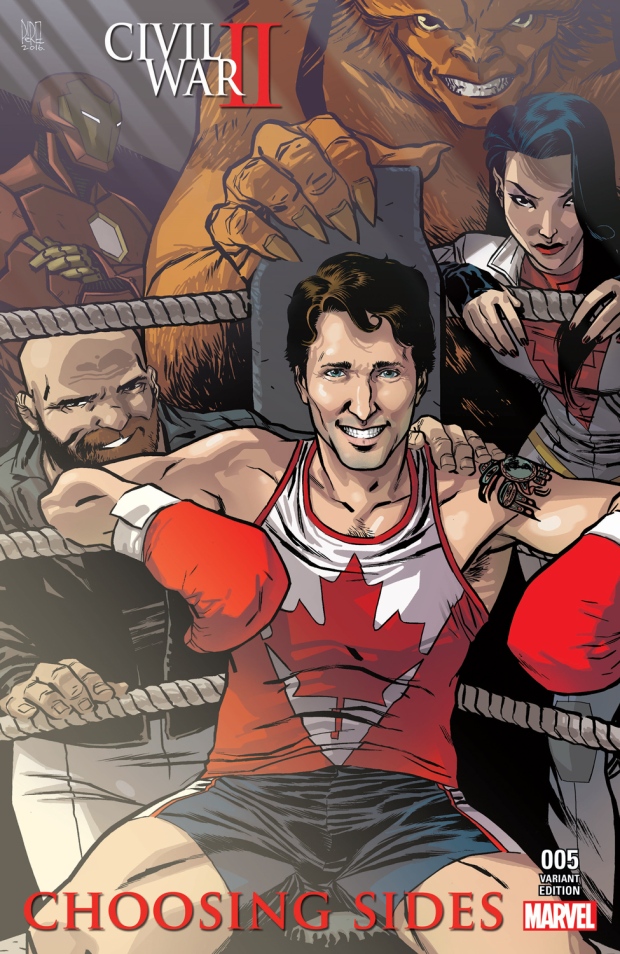 Marvel Comics Welcomes Prime Minister Justin Trudeau